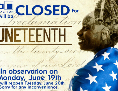 Closed for Juneteenth on the June 19