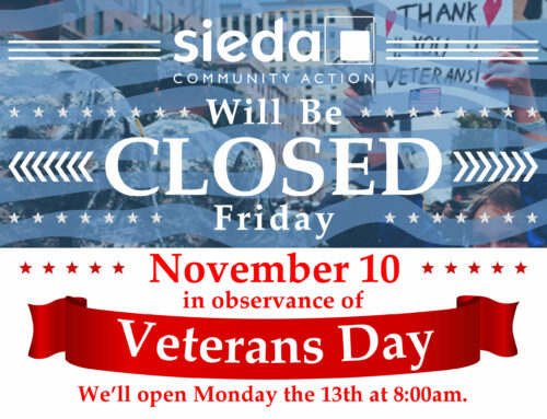 Sieda Offices Closed for Veterans Day